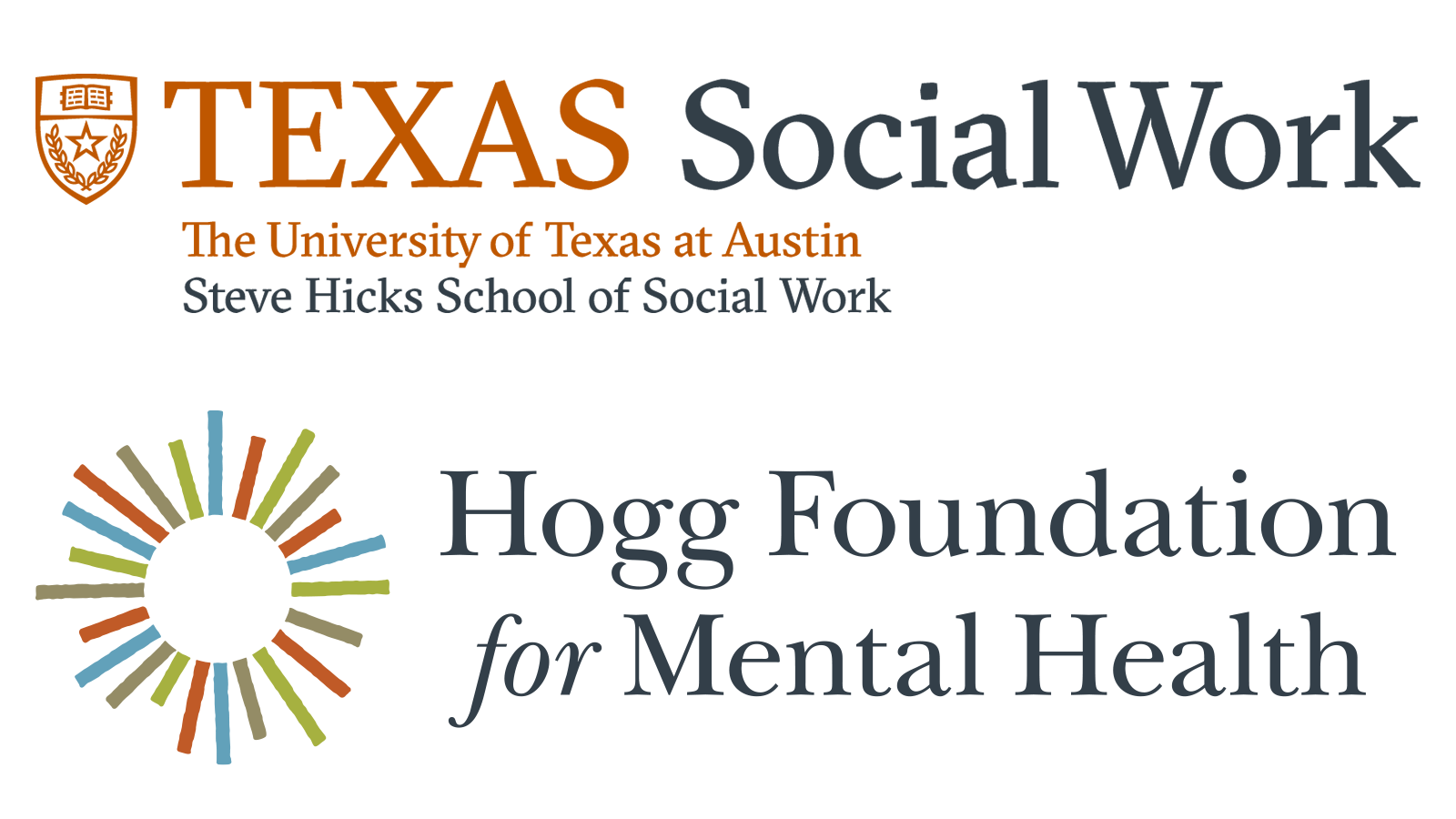 hogg-hicks Logos of the Hicks School of Social Work and the Hogg Foundation